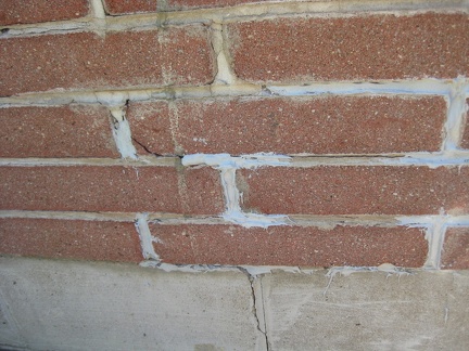 Crack in Foundation and Brick